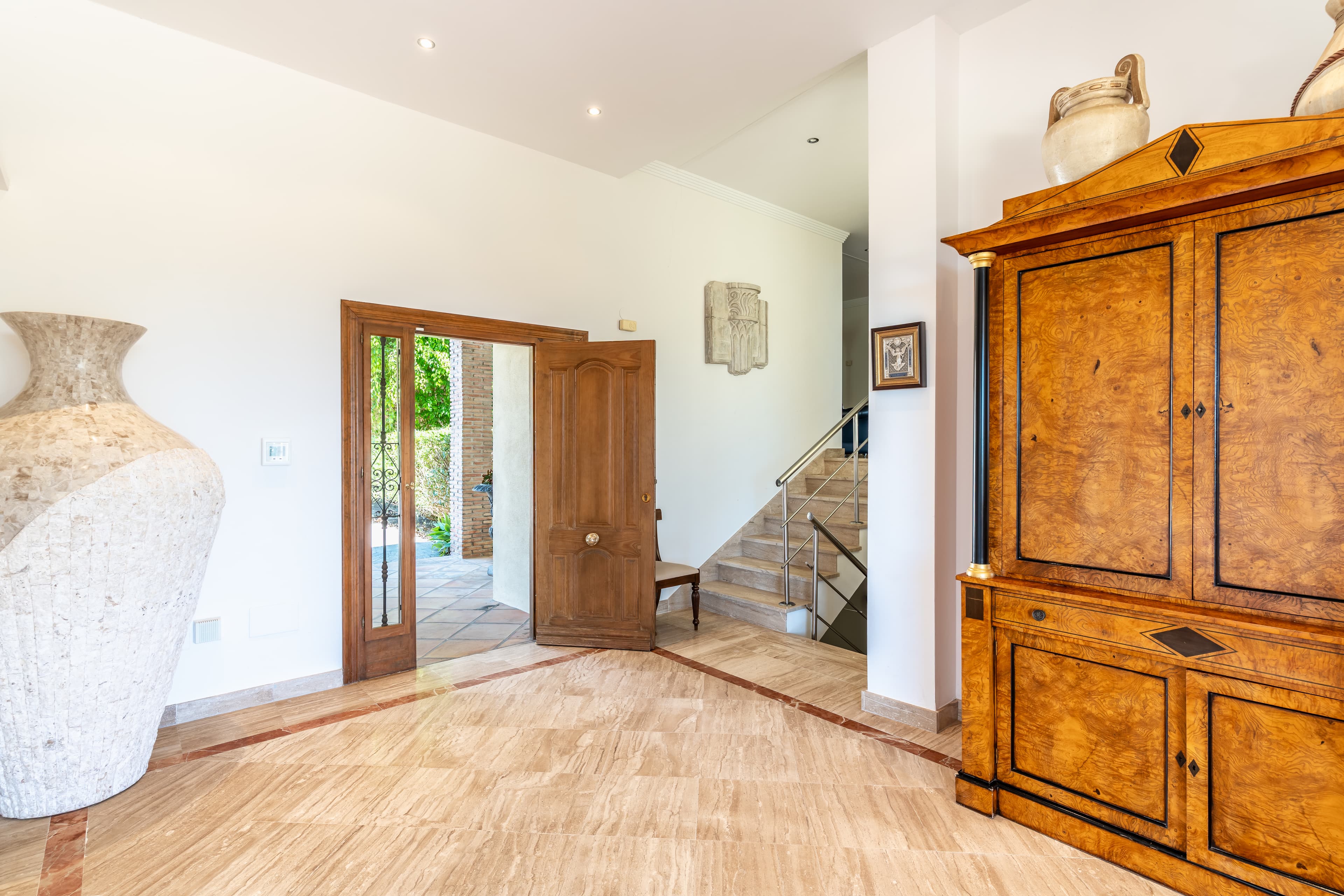 Front entrance of villa