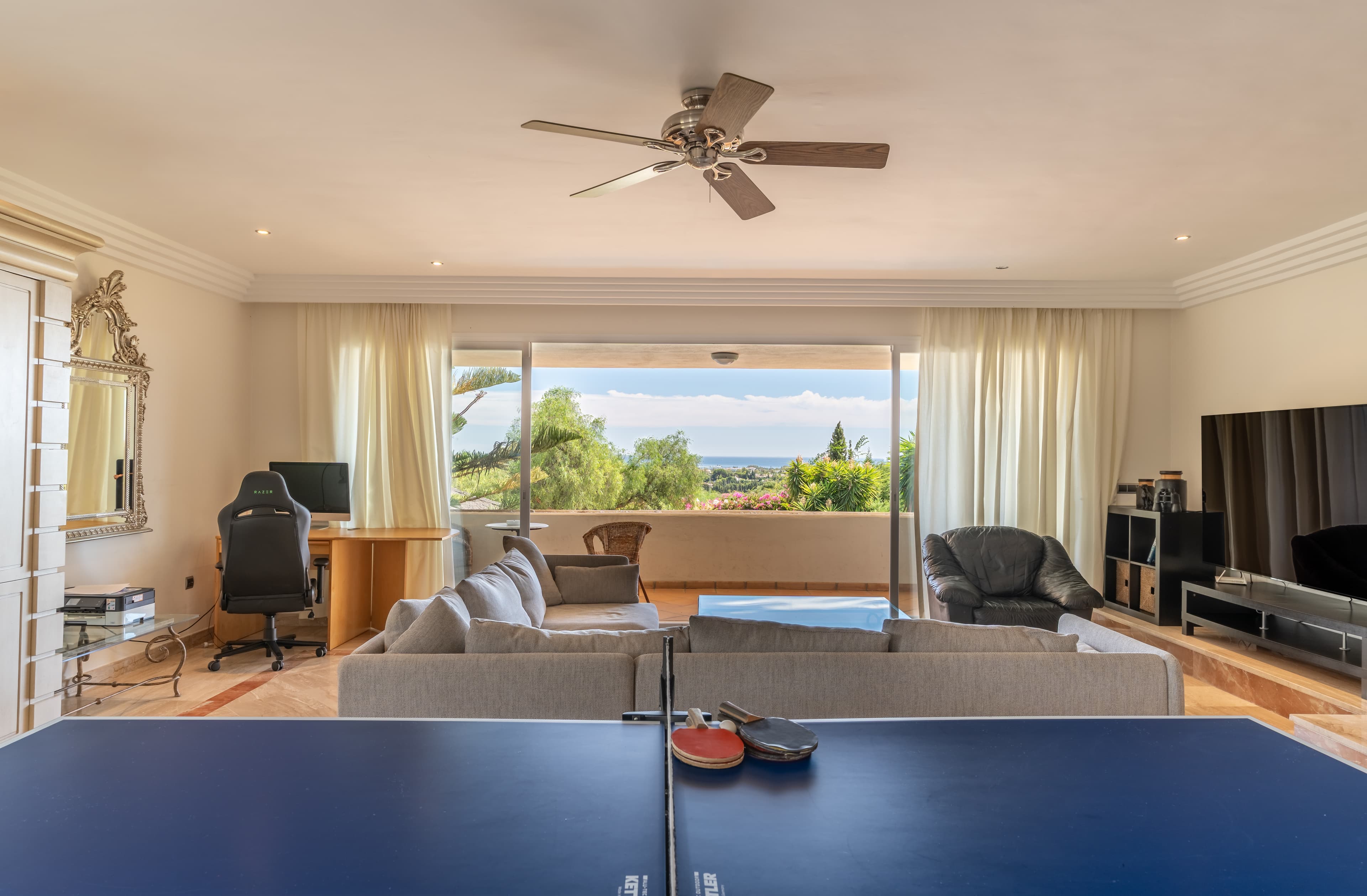 Open plan living area