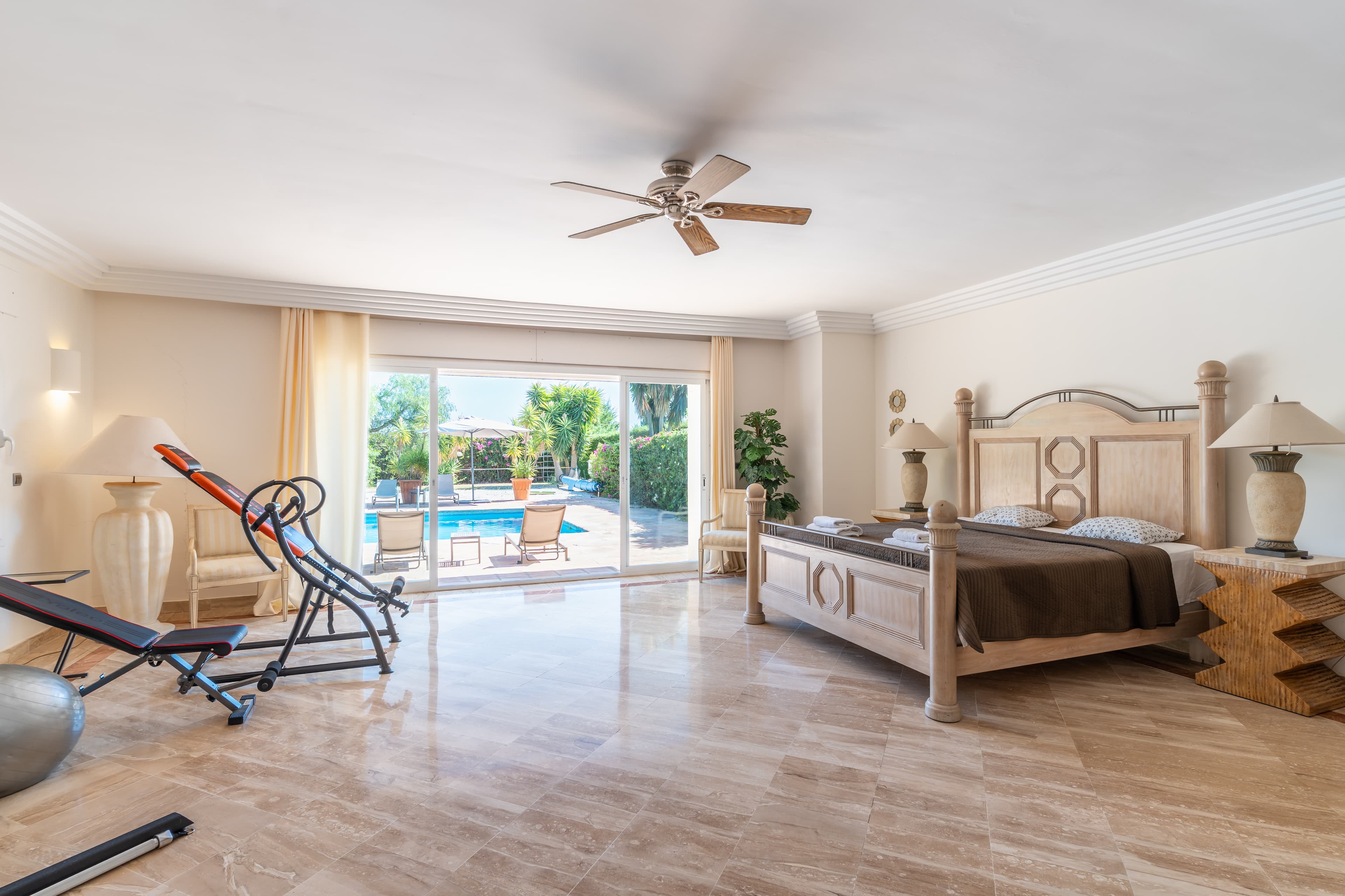 Pool and outdoor kitchen